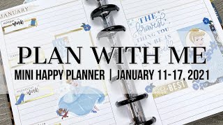 Plan with Me | Mini Happy Planner | January 11-17, 2021 #happyplanner