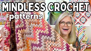 10 [MORE] MINDLESS CROCHET Projects When Your BRAIN Needs a BREAK