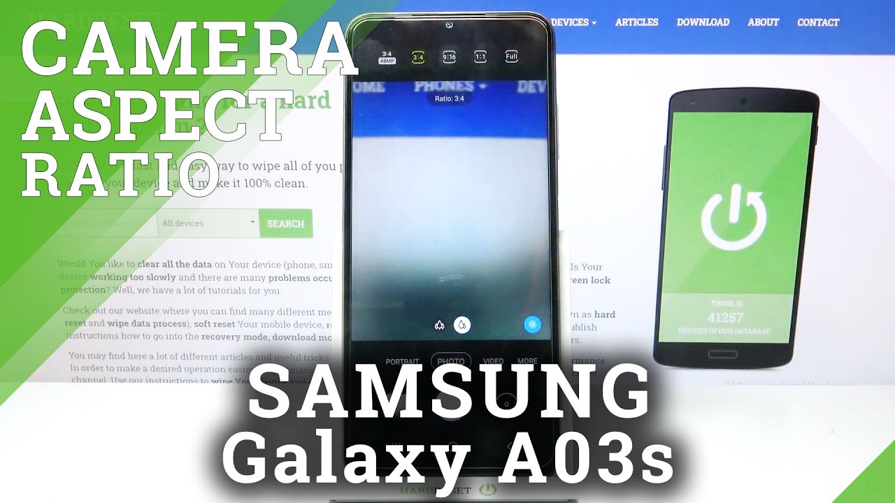 How to Change Camera Aspect Ratio in SAMSUNG Galaxy A03s – Manage Camera Settings