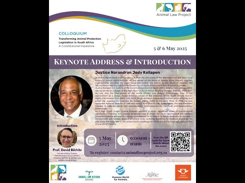 Introduction and Keynote: Animal Law Project Colloquium