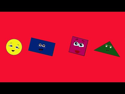 LAS FORMAS GEOMÉTRICAS PARA NIÑOS. VIDEO EDUCATIVO. CANCIONES PARA APRENDER.LUNACRECIENTE