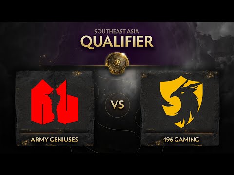 Army Geniuses vs 496 Gaming Game 2 - TI10 SEA Qualifiers: Lower Bracket R1 w/ Ares & Danog