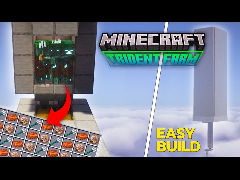 Minecraft BEST Trident Farm - EASY Build for Java 1.21.10+