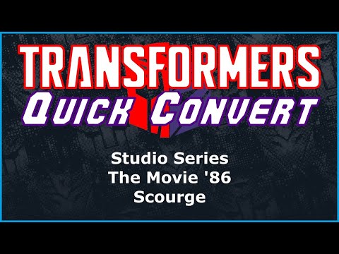Transformers Studio Series The Movie (1986) Voyager Scourge | Quick Convert