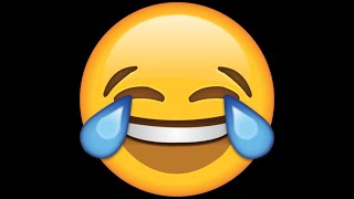Emoji laughing then straight face