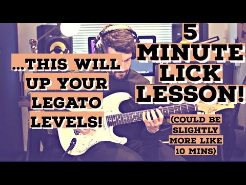 5 MINUTE (ish!) LICK LESSON | THIS WILL MAKE YOU BETTER AT LEGATO!!