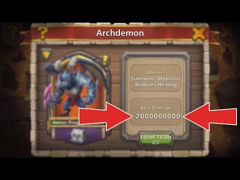 Castle Clash: How To Deal 2 Billion DMG To Archdemon (2,000,000,000)