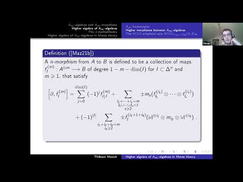 Higher algebra of A-infinity algebras in Morse theory - Thibaut Mazuir