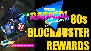 FIRST LOOK AT THE RADICAL SUMMER EVENT (80s BLOCKBUSTER REWARDS) | Rocket League