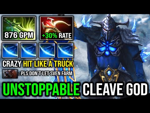 UNSTOPPABLE CLEAVE GOD Brutal Hit Like a Truck with Butterfly & Daedalus Sven DotA 2