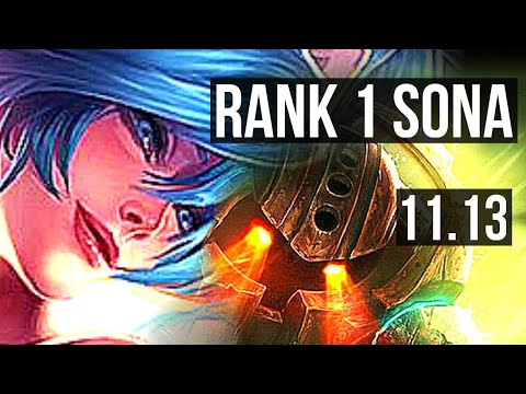 SONA & Ezreal vs NAUTILUS & Draven (SUPPORT) | Rank 1 Sona, 1/2/14, Rank 24 | TR Challenger | v11.13