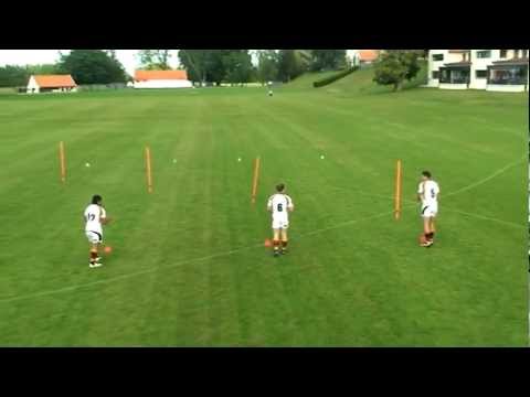 Straight Running and Lateral Pass Drill