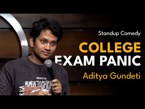 College Exam Panic | Standup Comedy by Aditya Gundeti