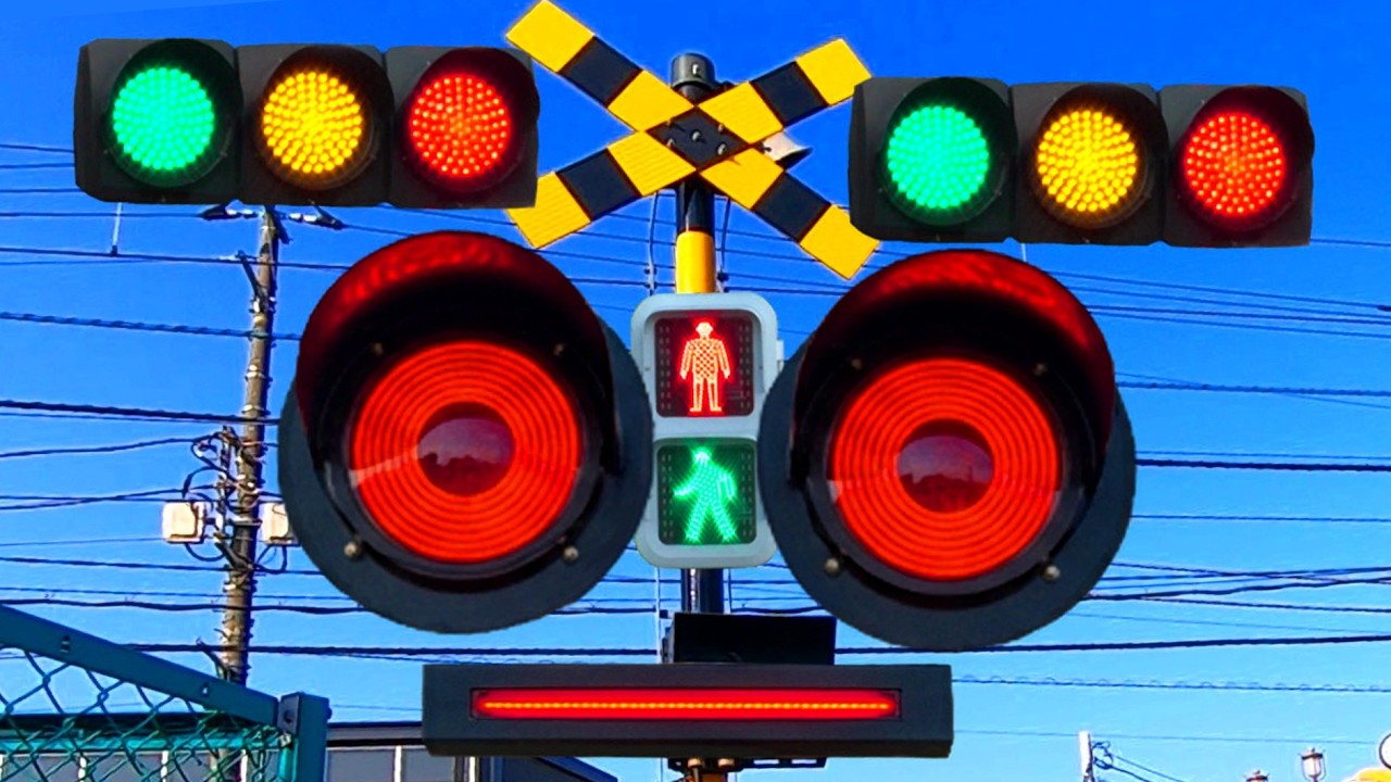 【電車】踏切動画【ふみきり 鉄道】train railway railroad crossing 都電荒川線 信号踏切