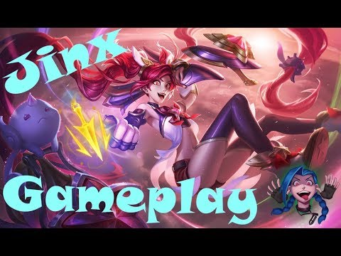 Jinx Gameplay (Lethal Tempo Runes)