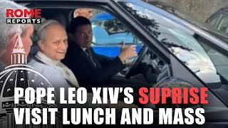 Pope Leo XIV&#39;s surprise visit lunch and Mass with the Augustinians