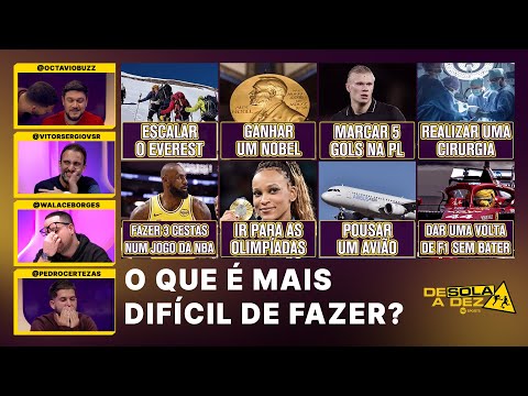 O QUE É MAIS DIFÍCIL DE FAZER? | DE SOLA A DEZ