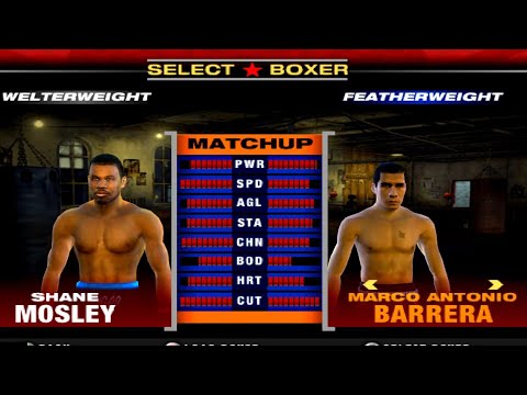 Shane Mosley vs  Marco Antonio FIGHT NIGHT 2004 (PS2) PCSX2 Gameplay 4K