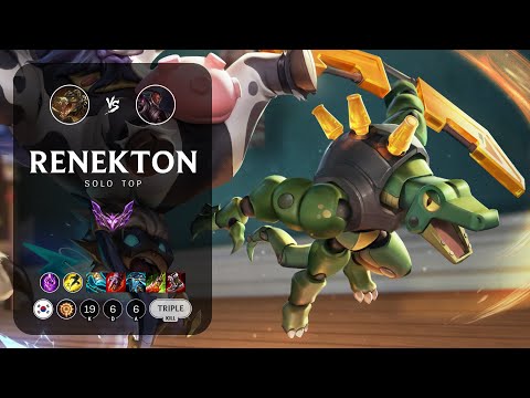 Renekton Top vs Lucian - KR Master Patch 13.13