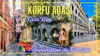 Tatil VLOG | Bir Günlüğüne Yunanistan'a Gittik | Korfu Adası | Adaya İnen Uçakla