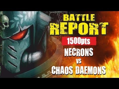 Necrons vs Chaos Daemons of Nurgle *8th Edition* 1500pts Battle Report