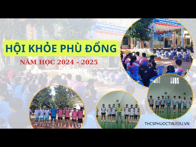 Trường THCS Phước Tín: Hội khỏe phủ đổng năm học 2024 - 2025