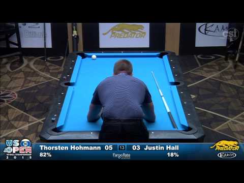 2015 US Open 10-Ball: Thorsten Hohmann vs Justin Hall (Final)