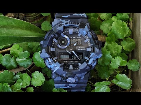 G-SHOCK GA-700CM-2ADR WOODLAND CAMO series watch unboxing and review