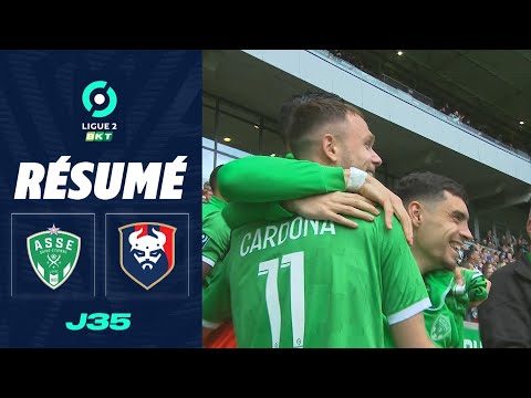 AS SAINT-ÉTIENNE - STADE MALHERBE CAEN (1 - 0) - Résumé - (ASSE - SMC) / 2023-2024