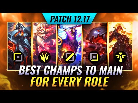 THE BEST Mains for ALL ROLES on Patch 12.17 - League of Legends