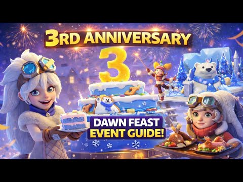 NEW Dawn Feast Event Guide! How to Unlock the 3rd Anniversary City Skin 🔥 | Whiteout Survival