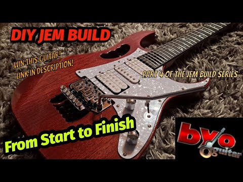 BYO  DIY JEM  GUITAR  KIT - FROM START TO FINISH (with chapters)