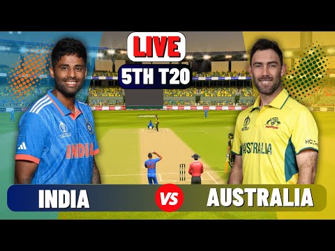 Live IND Vs AUS 5th T20 Match | Live Cricket Match Today | IND vs AUS live 2nd innings #livescore