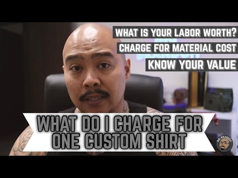 YouTube video about: How much should I charge for custom vinyl shirts?