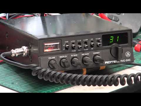 Rotel RVC240  CB27/81 UK FM CB radio - On The Air test