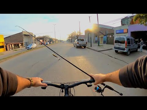 Fishing and Cooking by Bike, Ceviche and Hot Dogs. Urban Fishing