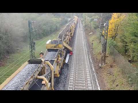 Gleiserneuerung in Hanau Großauheim, Richtung Großkrotzenburg