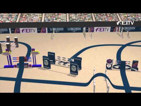 Longines FEI World Cup™ Jumping Final 2014/15 Las Vegas - Final 3 Round 2 Course plan