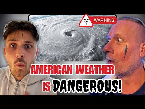 European Dad & Son First Reaction To 10 Worst US Hurricanes!