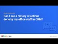 Audit Log In Zoho CRM