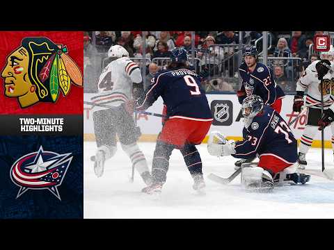 Chicago Blackhawks Highlights vs. Columbus Blue Jackets (2/4/26) | Game Highlights | CHSN Blackhawks