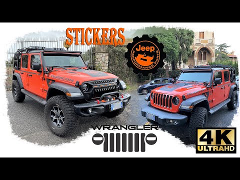 Adesivi Jeep Wrangler JL Performance Parts 1941 Stickers decal installation