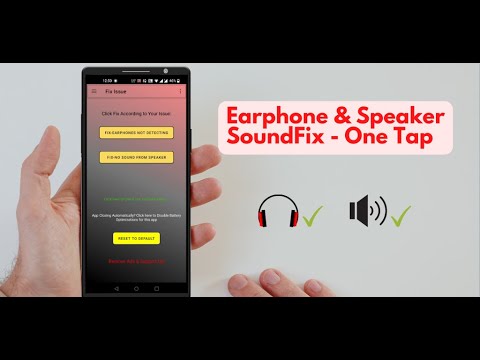 Earphone & Speaker Sound Fix