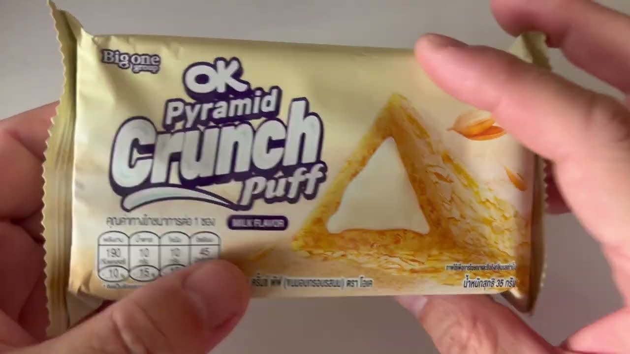 😄 OK Pyramid Crunch Puff Milk Flavor
