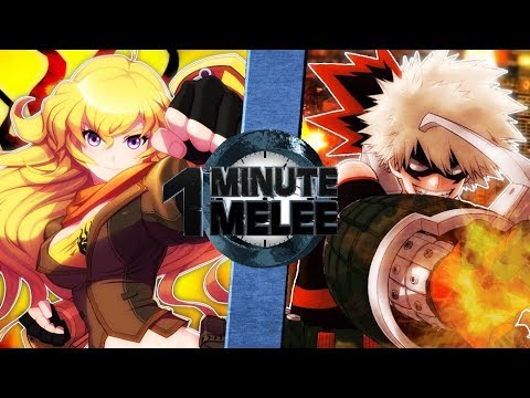 Yang vs Bakugo (RWBY vs My Hero Academia) One Minute Melee S6 EP11