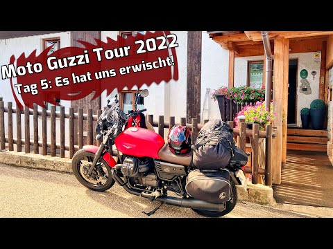 Moto Guzzi Tour 2022 - Tag 5 - Es hat uns voll erwischt! [4K/Deutsch/German]