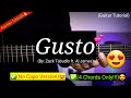 Gusto - Zack Tabudlo ft. Al James (No Capo) | Guitar Tutorial #shopeetagtowin