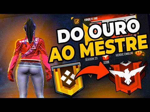 DO OURO AO MESTRE EM 1 DIA [ SEM CARTÃO ] TEMPORADA 23 FREE FIRE