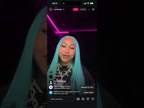 North West goes live on IG with Kim Kardashian to answer fan questions 😛😛