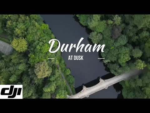 Durham City and Cathedral at Dusk via DJI Mini 3 Pro Drone 4K